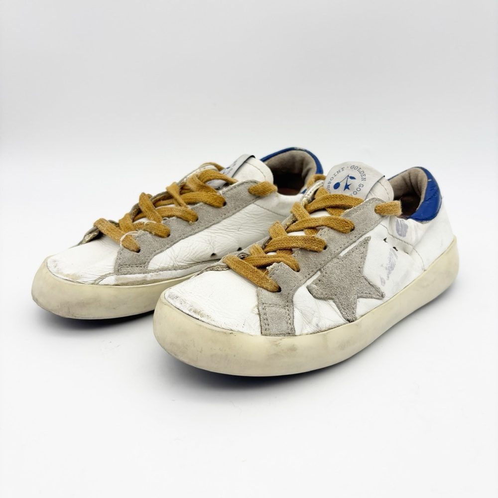 Golden Goose x Bonpoint Distressed Leather Sneakers Size‎ 32